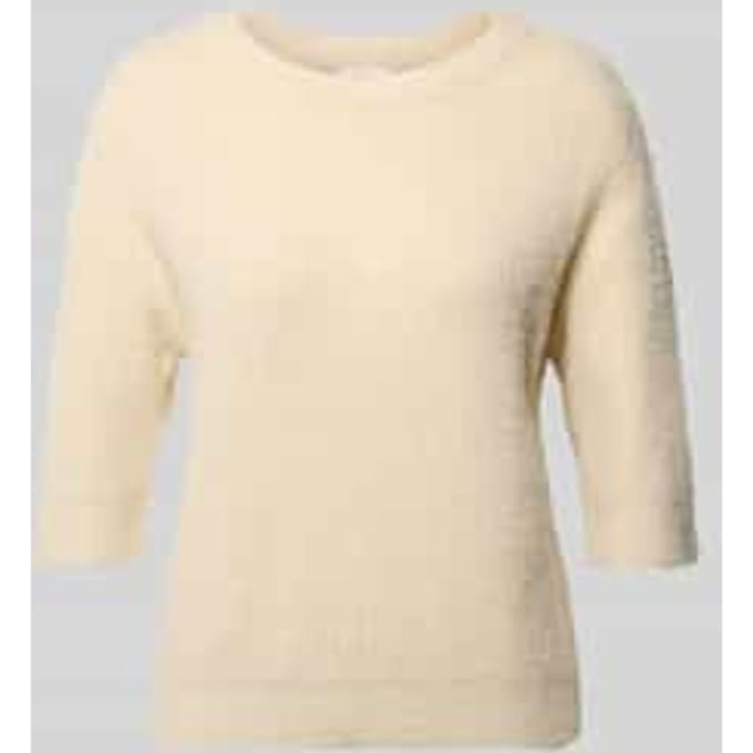 Regular fit gebreide pullover van katoenmix