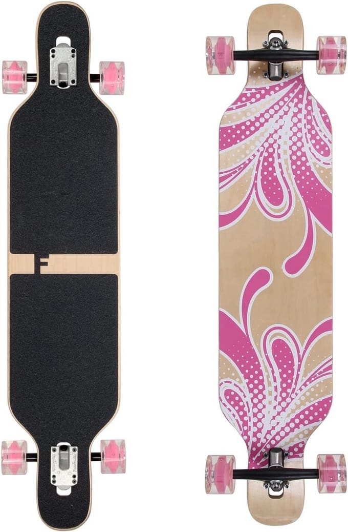 Complete Drop Through Longboard Cruiser 106cm met Flex Keuze en Speed Lagers