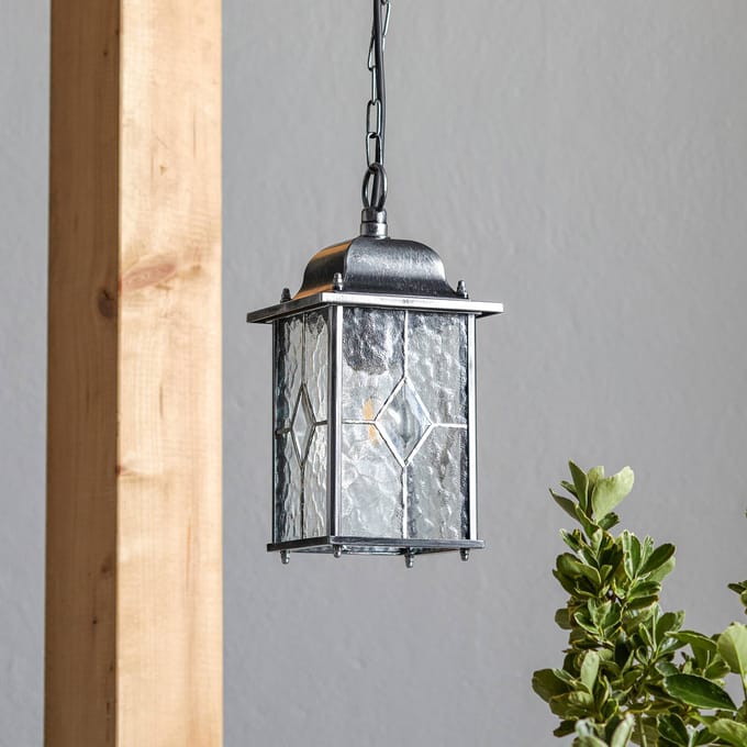 Elstead Lighting LED Buiten Hanglamp Wexford | 1X E27 Max 60W | Dimbaar | Black/Silver