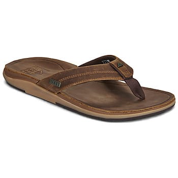 Reef Leather offshore brown heren slipper