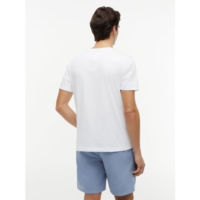 Tommy Hilfiger Script Flag Regular White Taglia: S | T-shirt stampate Outlet | Uomo | Bianco