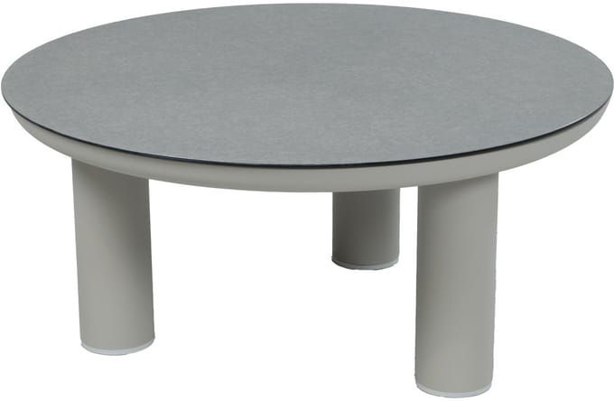 Loungetafel Capri 80øcm | Naturel & Ceramic Brono