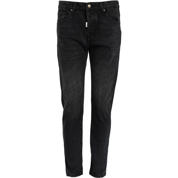 Takeshy Kurosawa Jeans Slim Cropped Mannen zwart