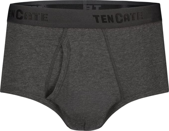 Ten Cate Basics organic cotton stretch slip met gulp antra melee 2-pack voor Heren | Maat M