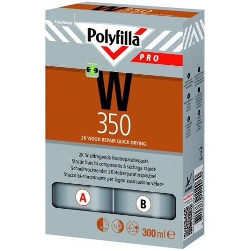 Polyfilla Pro W350 Sneldrogende Houtreparatiepasta 2K - 300 ml