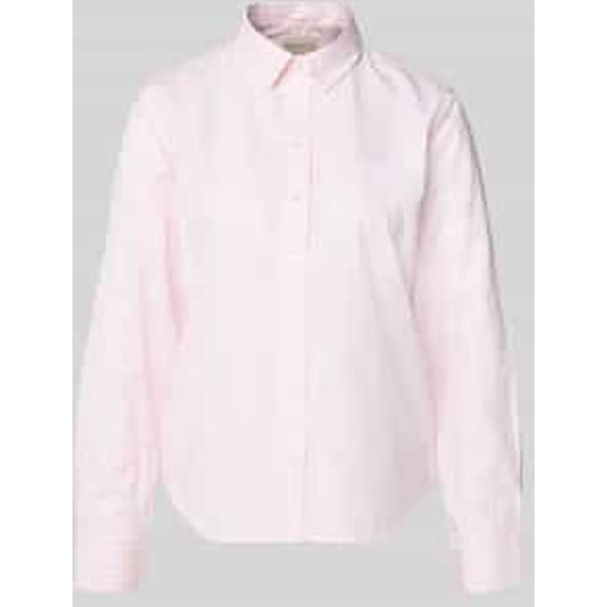 Gant Overhemd Regular Fit roze gestreept popeline overhemd