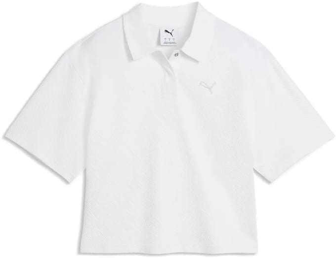 Puma Class Relaxed Polo Korte Mouw Poloshirt Wit S Vrouw
