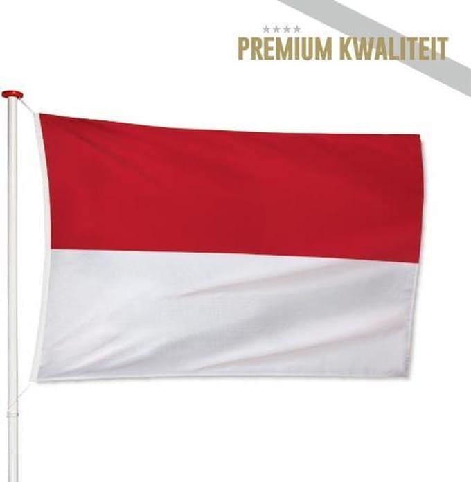 Monegaskische Vlag Monaco 40x60cm - Kwaliteitsvlag - Geschikt voor buiten