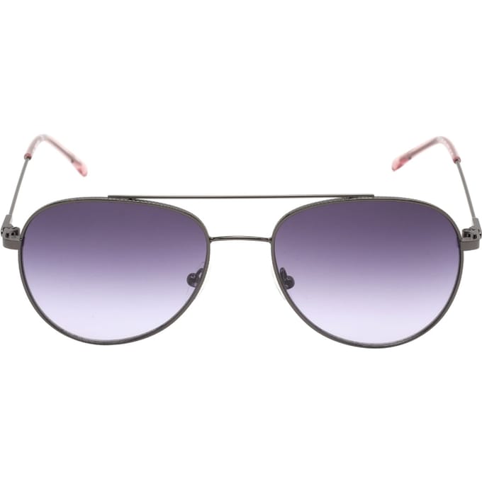 Calvin Klein paarse gradiëntlens gunmetal donkerzilveren zonnebril