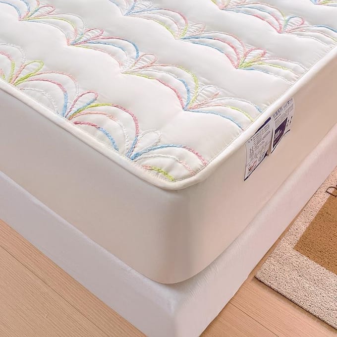 Bonenjoy – housse de matelas matelassée, couvre-lit élastique, linge de lit de Style Simple pour la maison (Pas de taie d'oreiller) 90x200x25cm 1pc