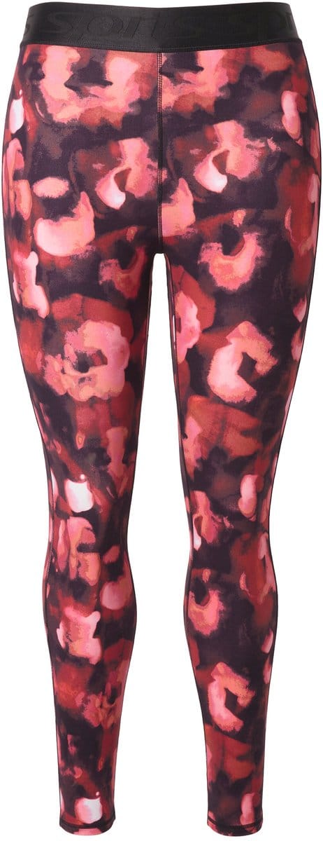 Ulla Popken - Dames - Sportlegging leomotief sneldrogend elastische tailleband - Baksteenrood - Maat 54+
