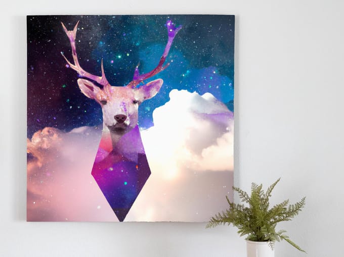 Deerest stars | Deerest stars | Kunst - centimeter op | Foto op | Deerest stars | Deerest stars | Kunst - centimeter op | Foto op | Dibond | 20 × 20 cm