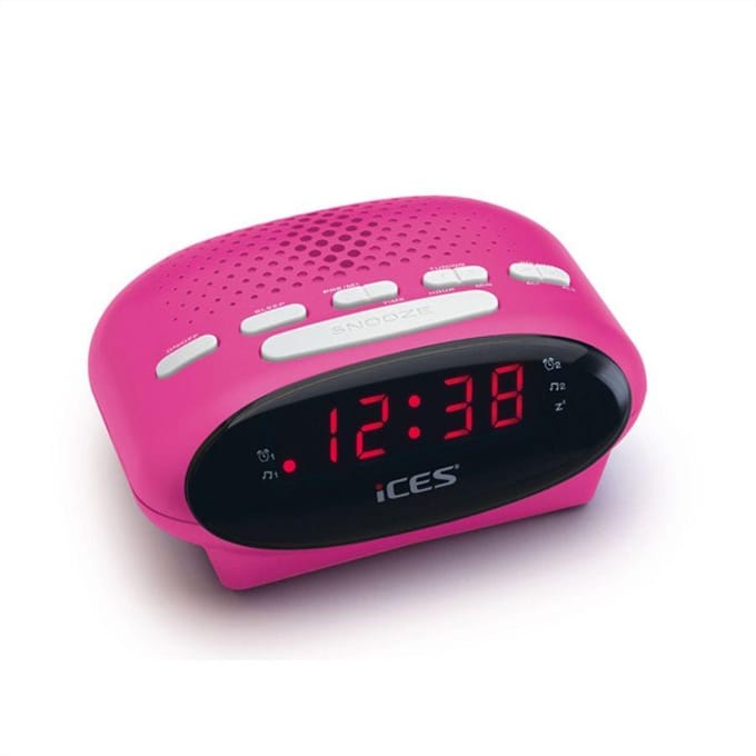 Wekkeradio Lenco ICR-210 roze, Lenco roze
