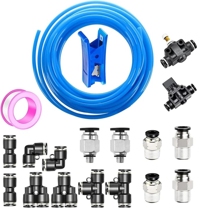 Luchtslang van Polyurethaan 10m, 6mm buitendiameter en 4mm binnendiameter, flexibel en duurzaam