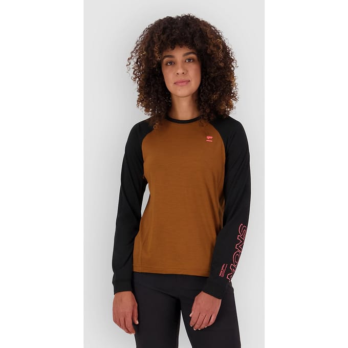 Mons Royale Tarn Merino Long Sleeve Tech Tee bruin