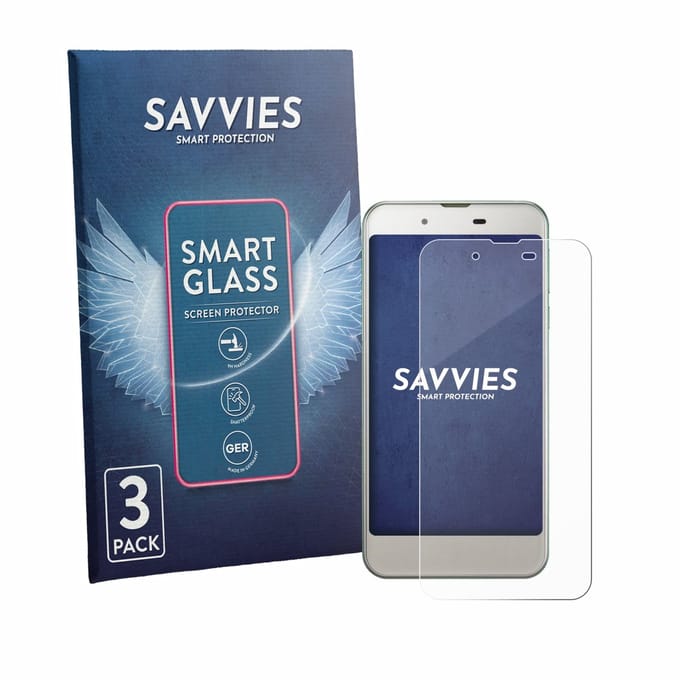 3 Stuks Savvies Screenprotector - geschikt voor Sharp Aquos SHV37 - beschermfolie glas transparant