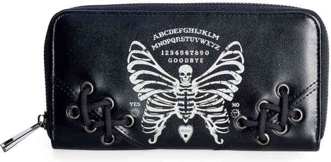 Banned - SKELETON BUTTERFLY Dames portemonnee - Zwart