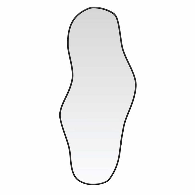 vidaXL - Wandspiegel - 60x25 - cm - zwart