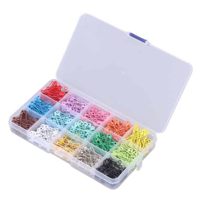 Veiligheidsspelden DIY Maken Betrouwbaar Vergrendelingsontwerp Glanzend Helder Klein Compact Naaiben Accessoires voor white