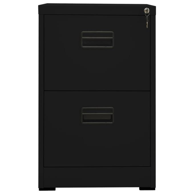 vidaXL - Archiefkast - 46x62x72,5 - cm - staal - zwart