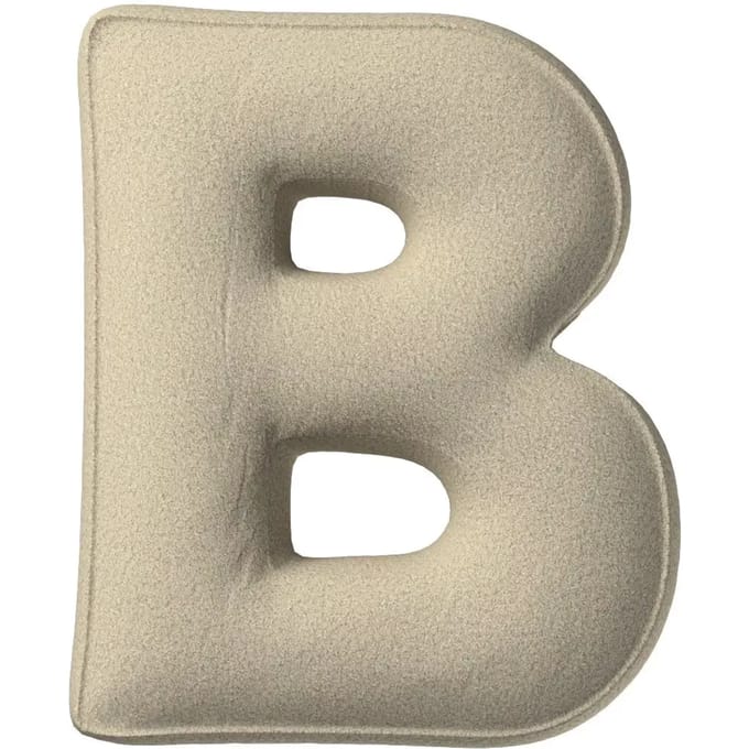 Kussen letter b Yellow Tipi Boucle