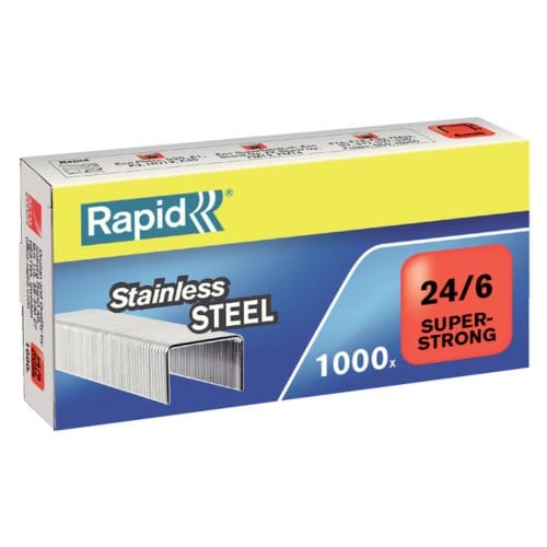 Rapid SuperStrong Nietjes 24/6mm - 1000 Nietjes - RVS