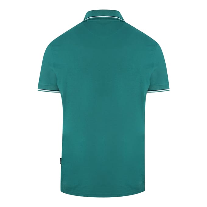 Aquascutum merklogo groen poloshirt