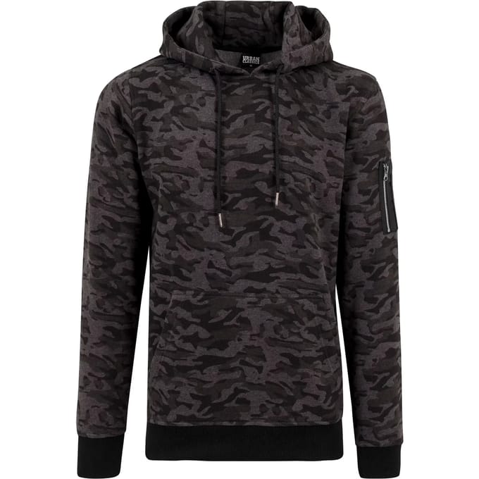 Urban Classics Sweat Camo Bomber Hoody dark camo