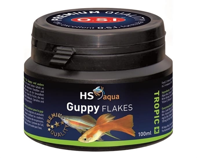 HS aqua - Guppy flakes voor guppies - 100 ml/18g