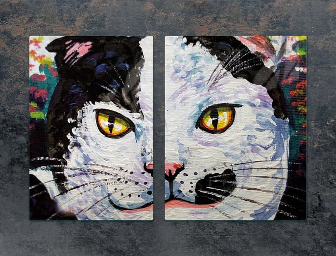 TMK ArtDeko - Serie - Snijplank - Glas - 75x52 cm - Katdesign