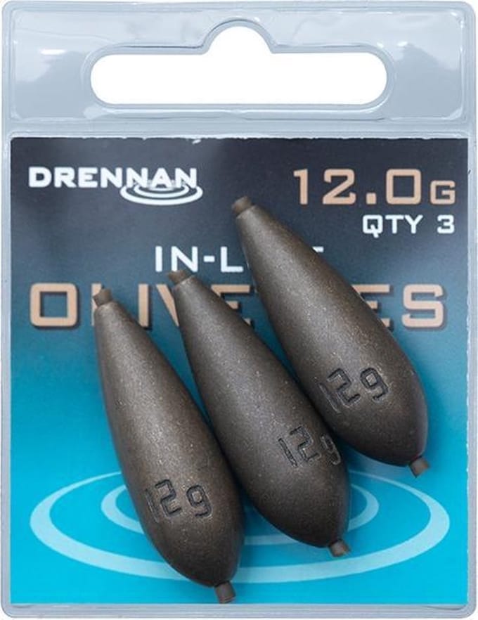 Drennan In-Line Olivette - Lood - 12.0g - Brons
