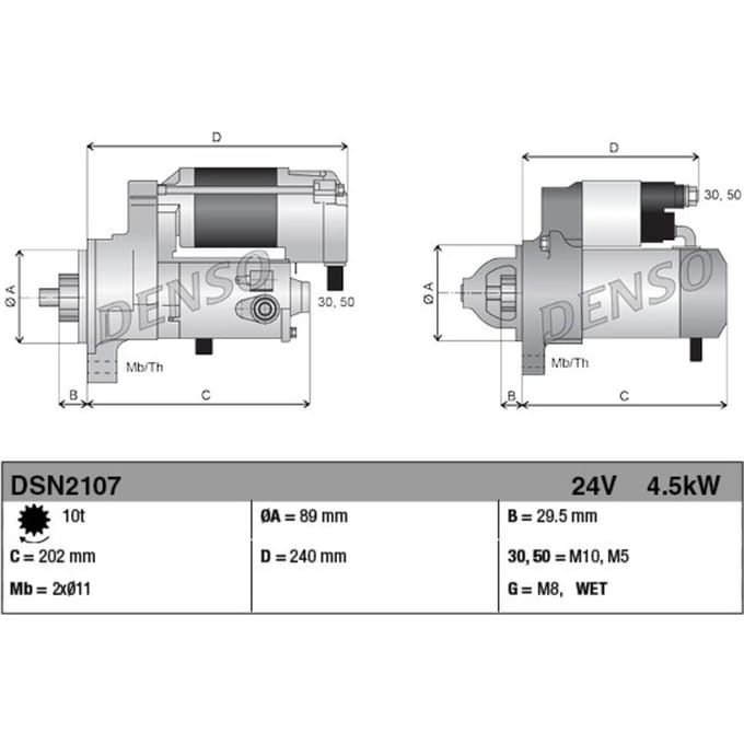 Starter DENSO DSN2107