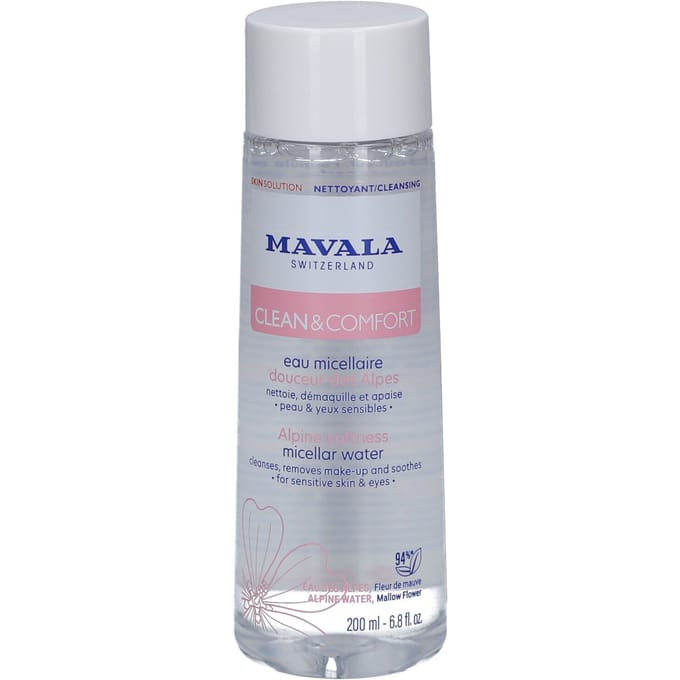 Mavala, Clean & Comfort, Micellar Water, Fragrance-Free, 6.8 fl oz (200 ml) white