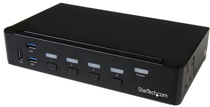 StarTech.com 4-Port DisplayPort KVM-schakelaar With Built-in USB 3.0 Hub - 4K