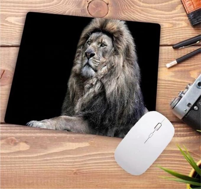 ProductGoods - Leuke Muismat Leeuw - Muis - Kantoor - Bureau - Computer - Leeuw