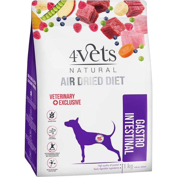 Voordeelpakket: 2x1kg 4vets Natural Canine Gastro Intestinal droog hondenvoer