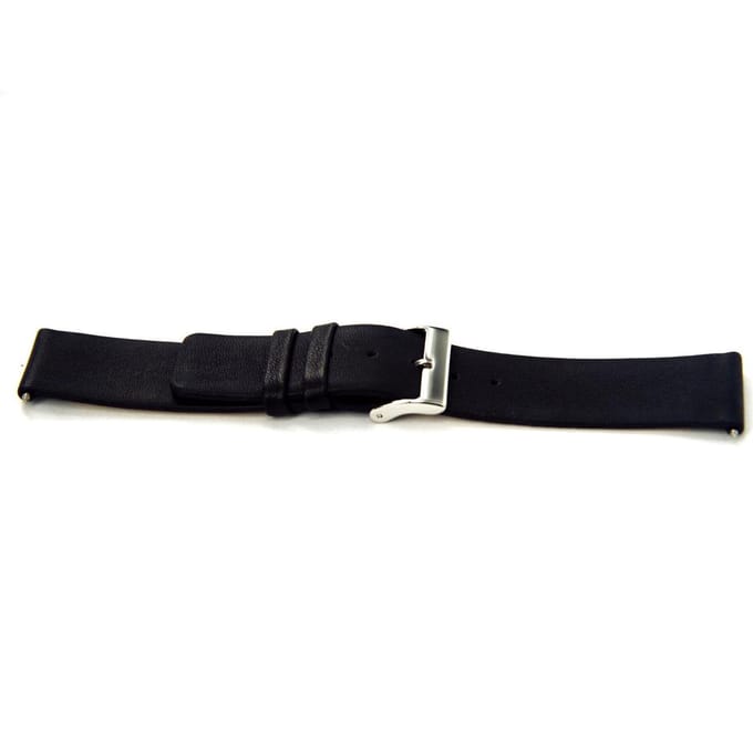 Horlogeband H145 Croco Zwart 22x22 mm