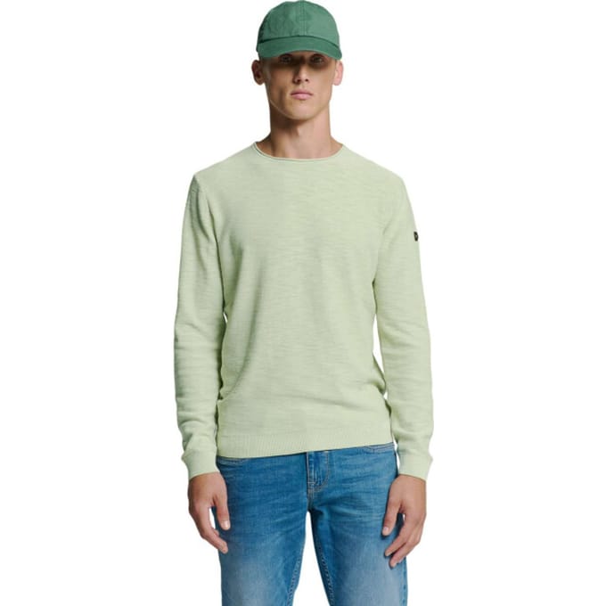 No Excess Pullover crewneck garment dyed + st mint