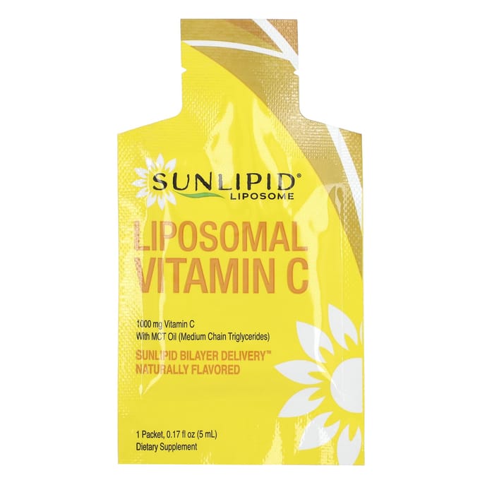 Liposomale Vitamine C met MCT-olie, 30 Sachets, 0,17 fl oz (5 ml) Elk