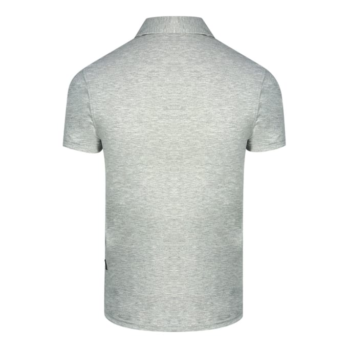 Aquascutum Aldis Crest Block Logo grijs poloshirt