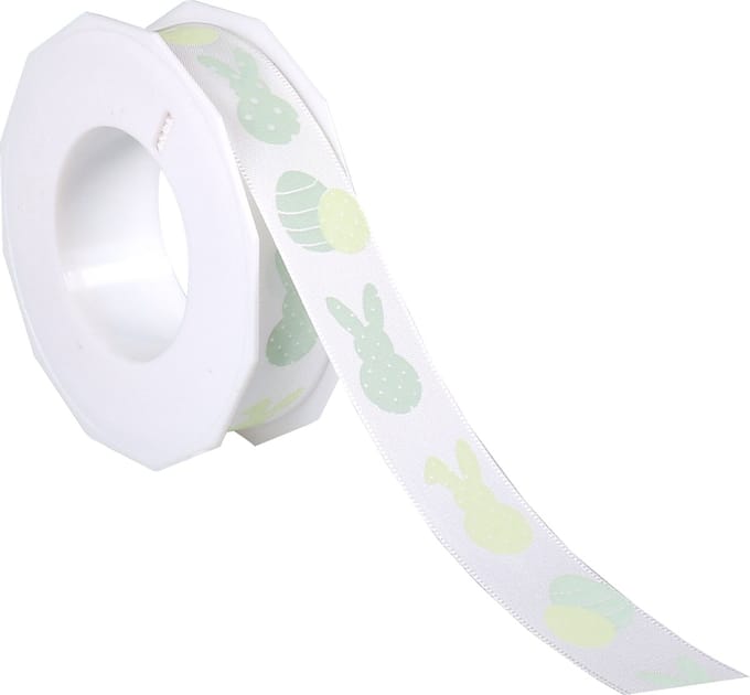 Lint katoen Paashaas groen 25mmx20 meter