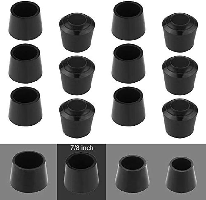 50 stuks antislip rubberen stoelpootdoppen - Bescherming voor vloeren