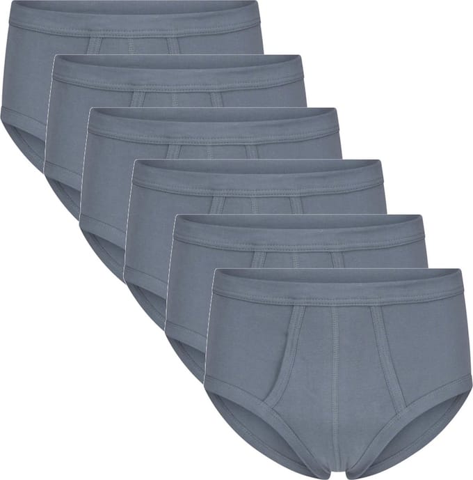 Beeren heren slip - 6-pack - maat M - steel grey