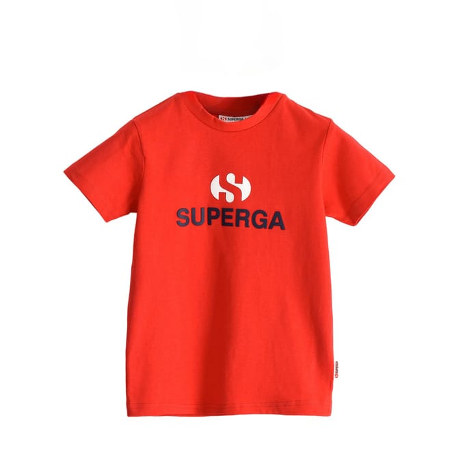 Superga Kinderen/Kinderen Logo T-shirt (Rood)