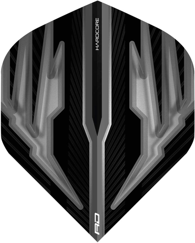 Red Dragon Hardcore Radical Black & Grey - Dart Flights