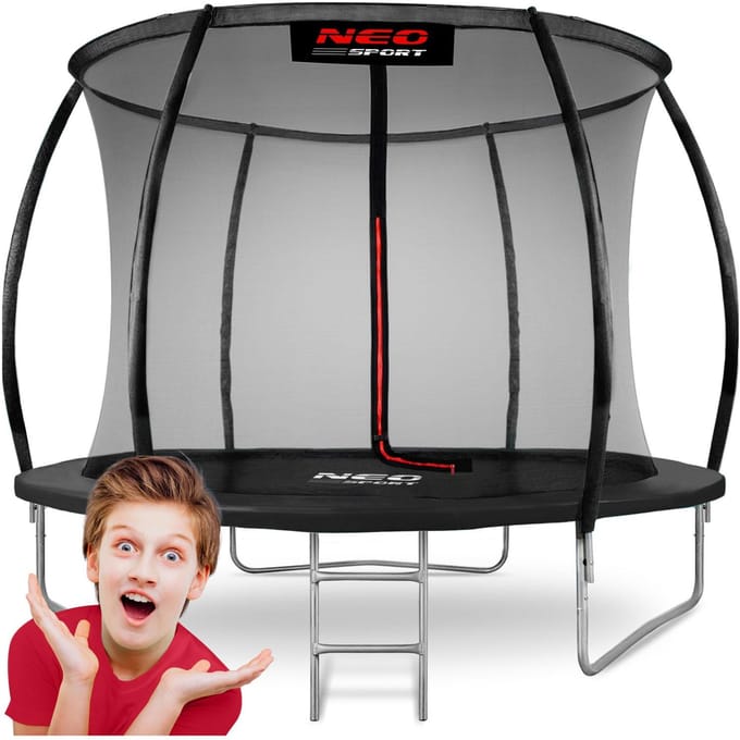 Neo-Sport Serie - Trampoline - 252 cm - Veiligheidsnet - Inclusief Ladder
