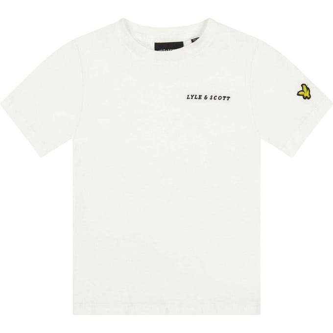 Lyle & Scott Kinderen/Kinderen Script Regular T-shirt met korte mouwen (Wit)