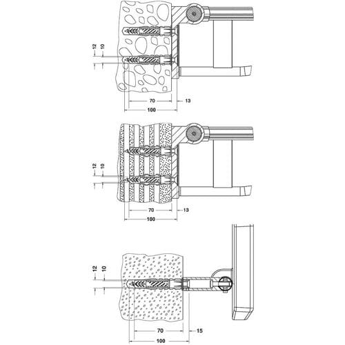Keuco Plan fixing set no.2 34991000100