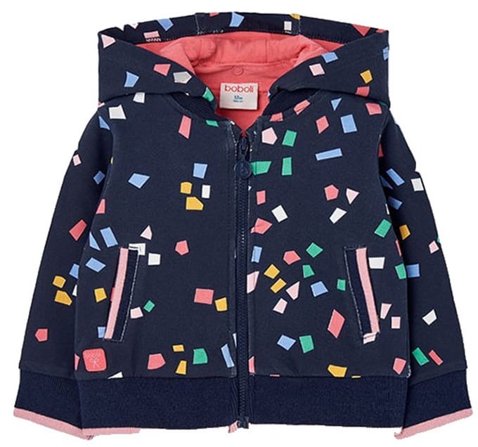 Boboli Fleece Printed Jas Blauw 4 Years Kinderen