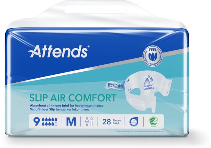 Attends Slip Air Comfort 9 Medium - 1 paquet de 28 protections
